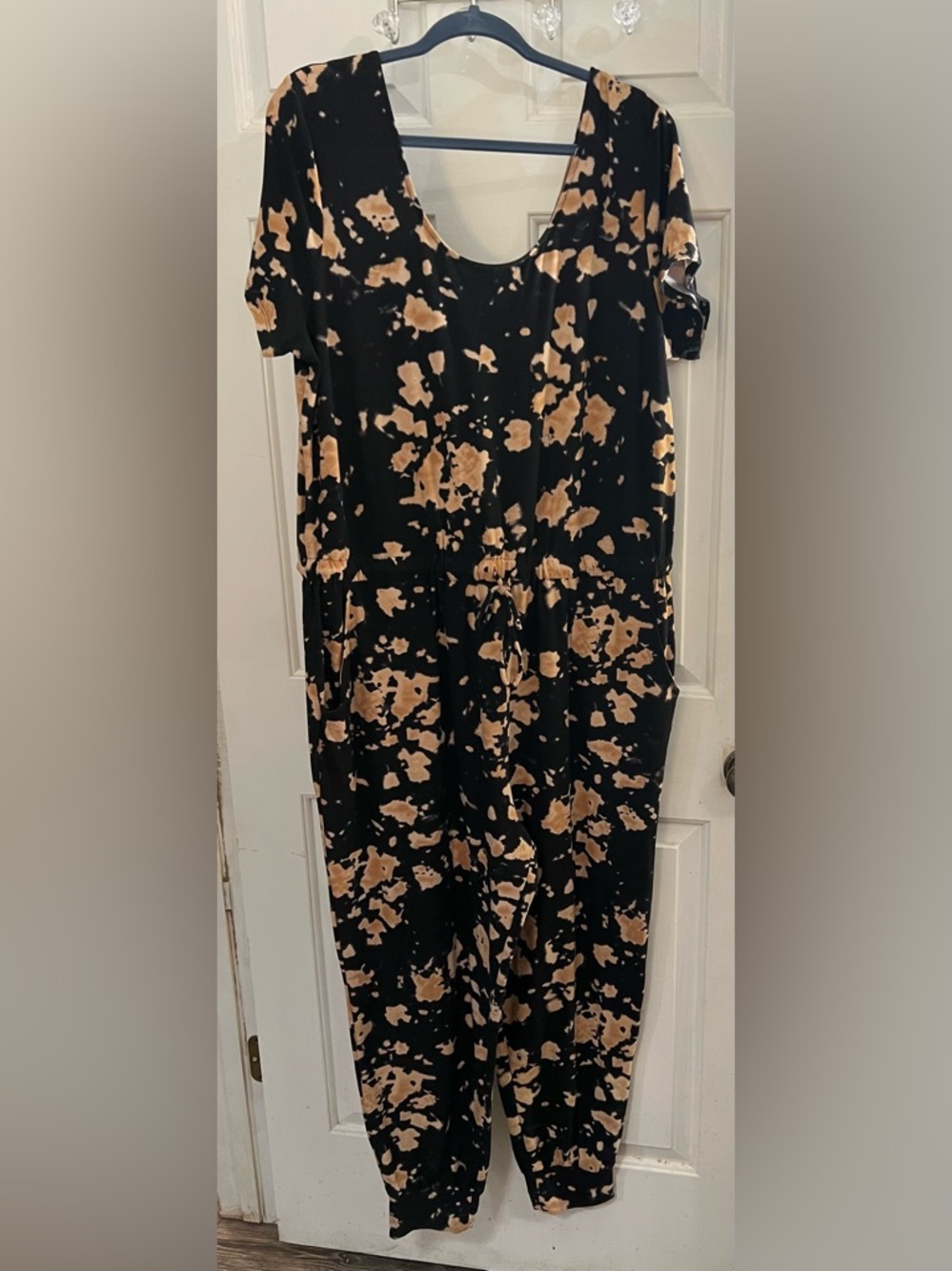 Stylish Black and Tan Women's Jumpsuit
